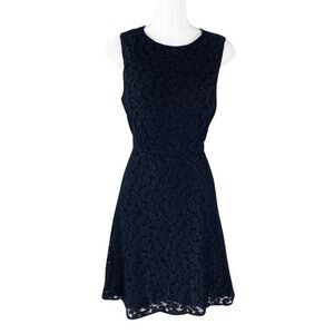 NWT Ali Ro Black Lace Sleeveless Fit Flare Dress 10 XX22